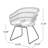 Gray Outdoor Dining Chair , 2Pcs With Cushions. Intricate Wrap Finish And Tub Structure. Comfortable Water- 23.81" W X 23.85" D 31.43" H. 300 Lbs Weight Capacity In Gray, Graceful Design Wrap. Stable