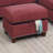 Sectional Sofa Red Velvet #F6419