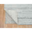 2'5"x15'9" Ivory Modern Striae Wool Hand Loomed Runner Oriental Rug F489EC8293834CA4BAA86ED7C0220FAA