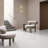 Terius Dolomite Warm White 11.73" x 23.54" Polished Marble Look Porcelain Floor and Wall Tile