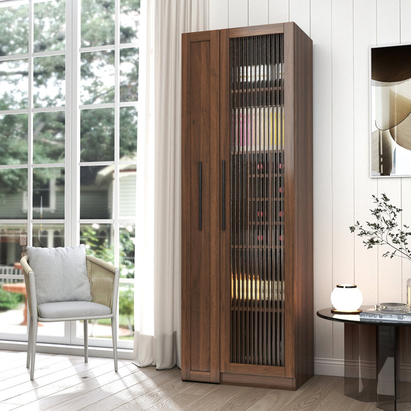 Armoire de cuisine avec armoire de rangement multi-fonctionnelle à plusieurs niveaux, armoire de ferme avec portes en verre, organisateurs de garde-manger pour la cuisine, armoire de bar, salle à manger