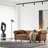 Fabric Chesterfield Sofa, 84" 3-Seater Couch with Rolled Arms & Button Tufted Design, Solid Wood Frame, Spring+Foam Cushions for Comfort, Dark Brown Wood Legs, for Living Room, Apartment, Office-652655327-652655326-652655321
