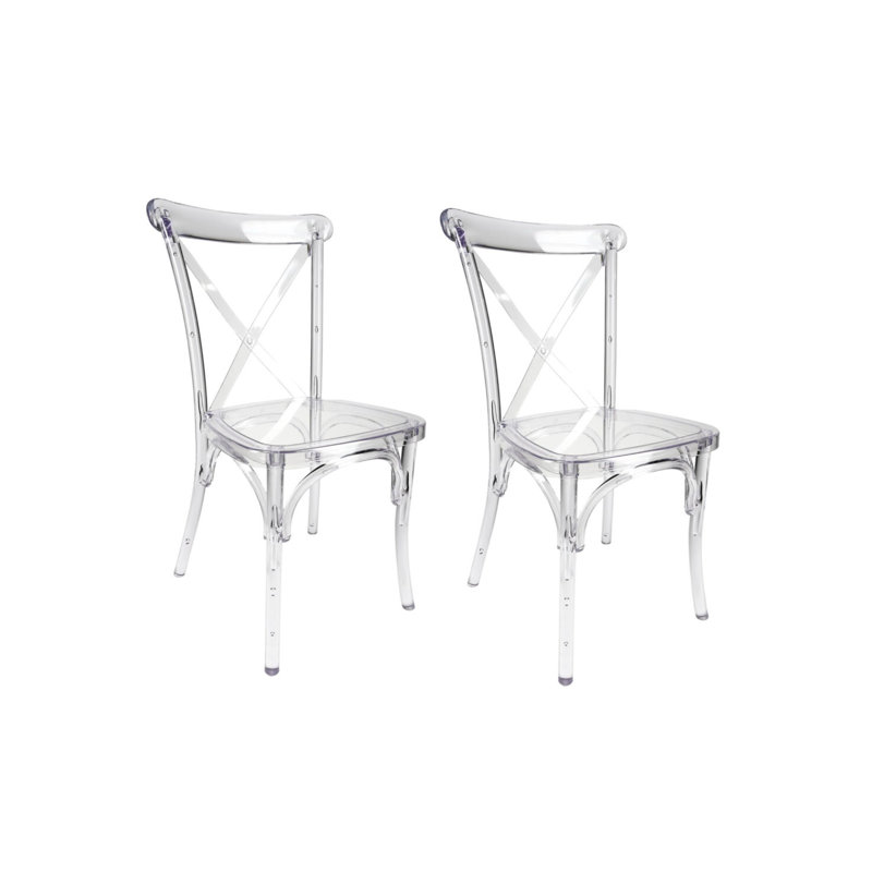 Chaise Crossback ToughResin par Chivari, Clair