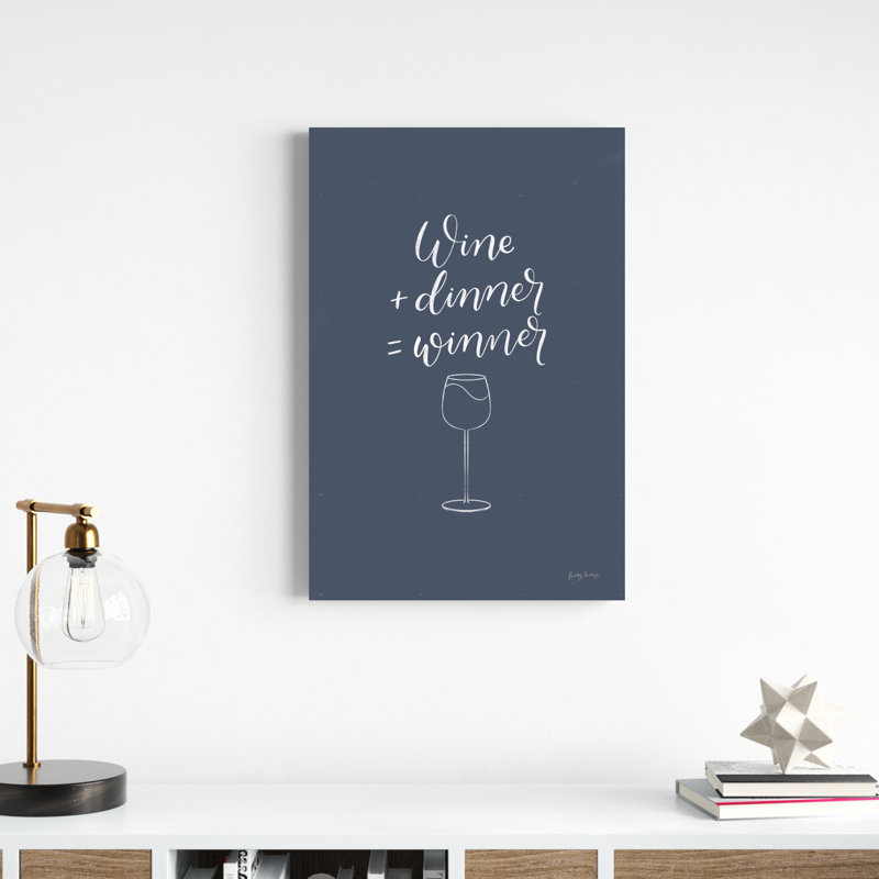 Avyn Kitchen Words III - bleu, H 30 po x l 20 po x P 1,25 po, Non, Toile tendue