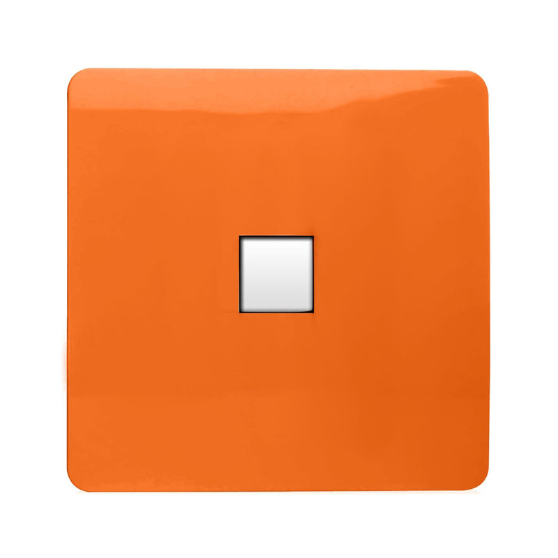 Trendi Switch 1 Gang Cat 3 Telephone Socket, Orange
