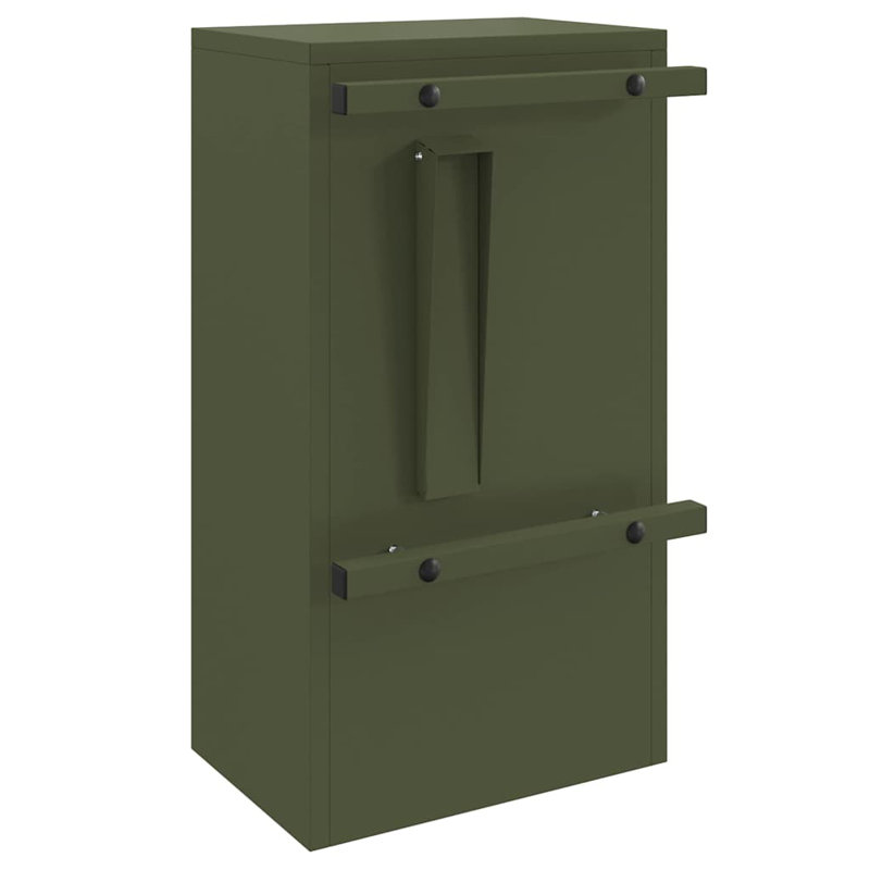 Mailbox 30 X 23 X 55 Cm Steel, Green