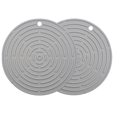 Resin Round 2 Piece Trivet Set