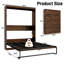 Murphy Wall Bed With LED Lights, No Box Spring Needed, For Home Office-803800976-801577387
