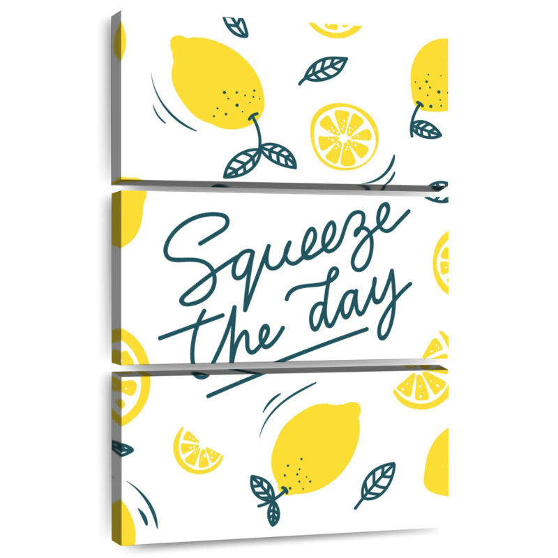 Yarlin Squeeze The Day Lemon Pattern, 38" H x 24" W
