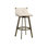 Arizona Swivel Upholstered Stool with Metal Frame