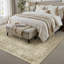 Tapis beige lavable avec envers antidérapant Ladonya-112454752