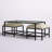 Vivanco Glass Top Nesting Coffee Table
