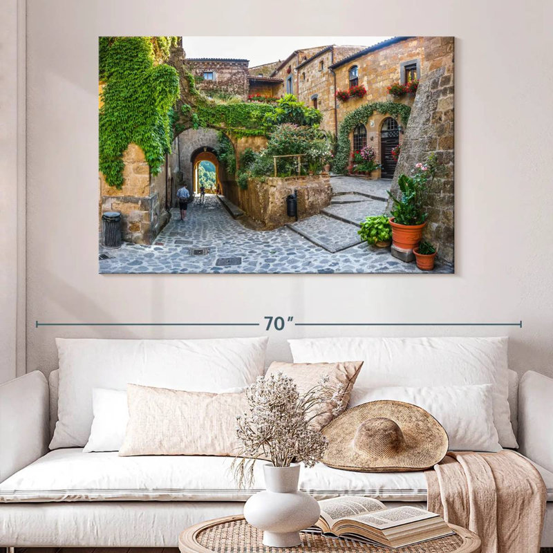 Kavia Civita Di Bagnoregio Town, 34" H x 51" W