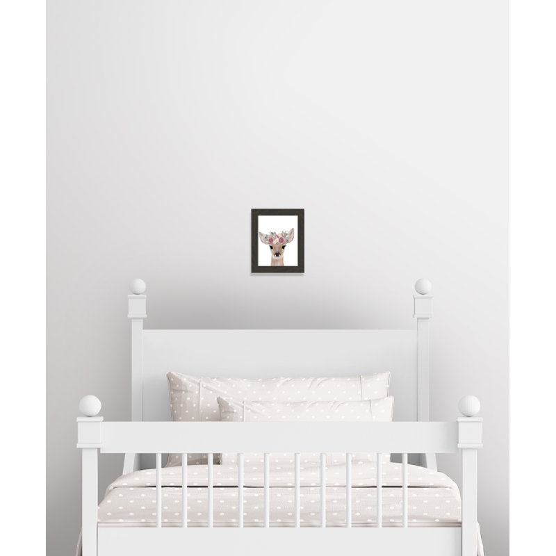 Décoration murale pour enfants, H 12 po x l 10 po x P 0,63 po, Cadre plat à grain de bois noir