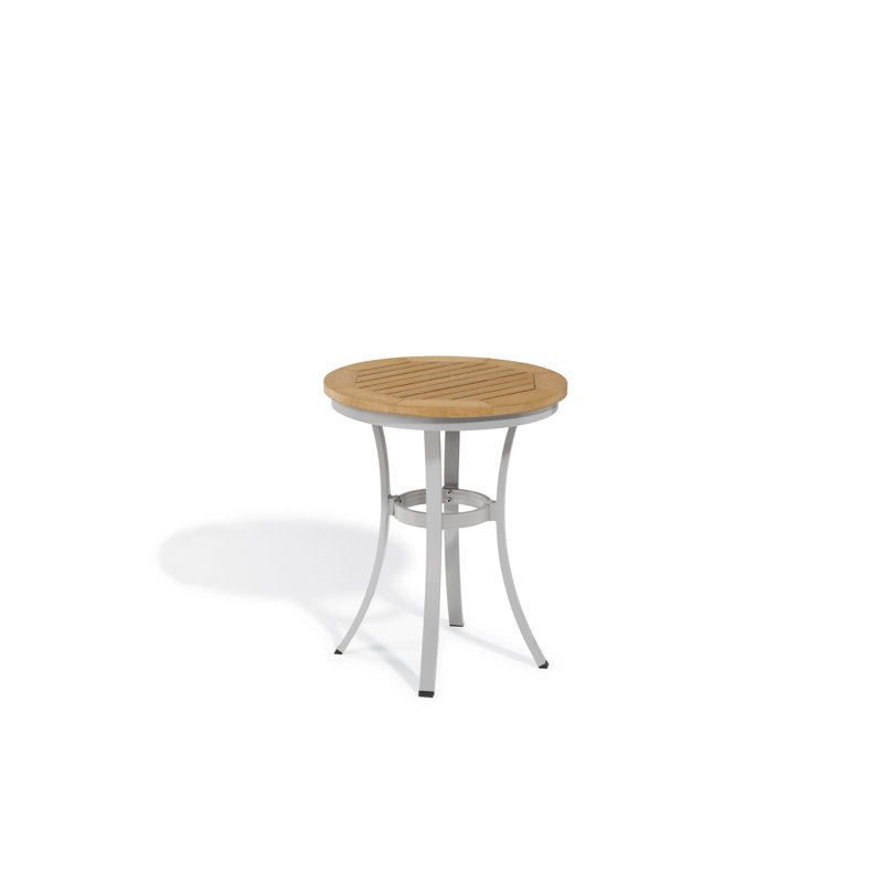 Travira Bistro Table, Tekwood Natural, 24" L x 24" W