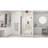 DreamLine Unidoor 42 - 43 inch W x 72 inch H Frameless Hinged Shower Door with Support Arm in Matte Black-121900650-125844129