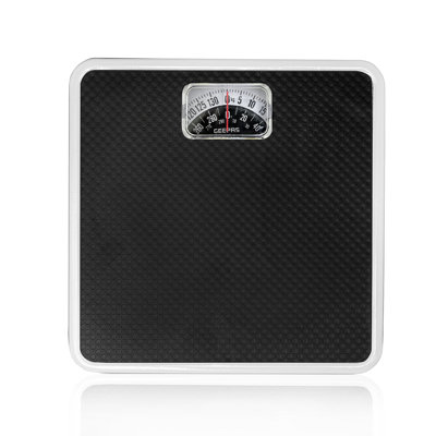 Geepas Mechanical Bathroom Scale Body Weight Scale with 130KG/287lb Capacity