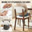 Compact Kitchen Table and Chairs,Modern Style 5-piece Dining Table Set