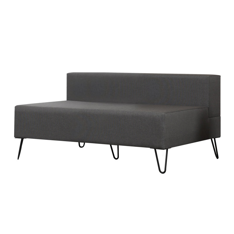 Causeuse rembourrée Rosendahl, 100 % polyester gris foncé