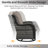 Wendye 4-Piece Outdoor Furniture Set, 2 Swivel Glider Chairs, 3-Seat Sofa & 55K BTU Fire Pit Table-1777805543-1777805540