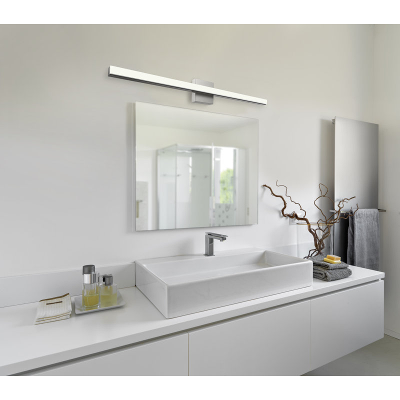 Nano Dimmable LED Bath Bar, Satin Nickel