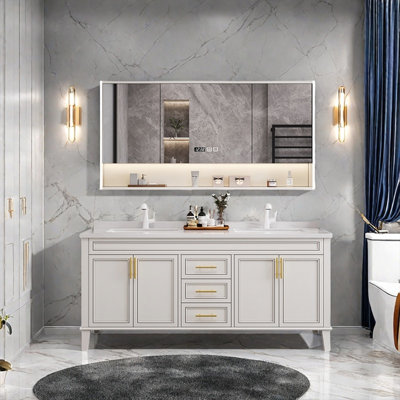 Simple modern French style bathroom cabinet