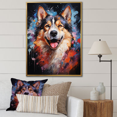 Chien Akita Aurora IV sur toile