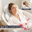 Coussin de bain complet pour baignoire, tapis de coussin de baignoire épais avec support pour le cou, le dos et le soutien lombaire - Accessoires de salle de bain spa de luxe, blanc