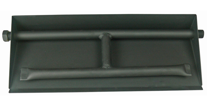 Brûleur à gaz double rangée Tretco - pour foyer ventilé - facile à installer, Acier thermolaqué