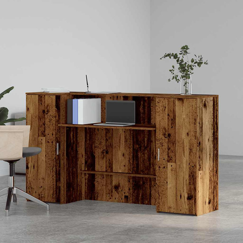 Baki Standing Desk, Old Wood, 103.5cm H x 180cm W x 50cm D