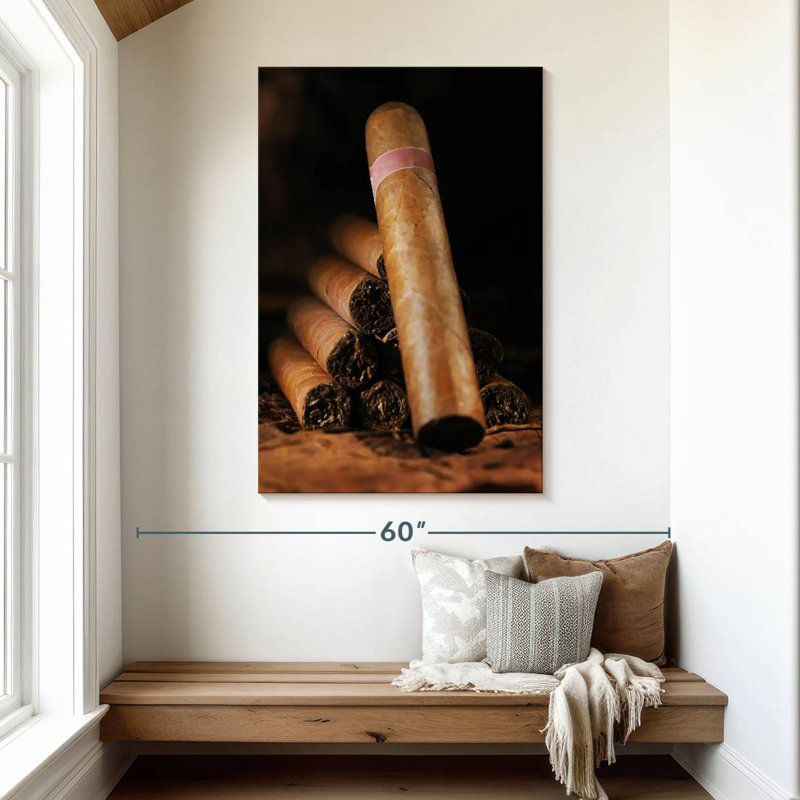 Senne Stacked Cuban Cigars, 48" H x 32" W
