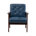 Blue Faux Leather
