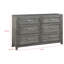 Commode de chambre 6 tiroirs Garretson