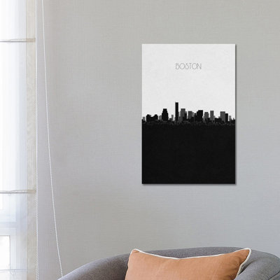Boston, Massachusetts City Skyline by Ayse Deniz Akerman - Wrapped Canvas Gallery-Wrapped Canvas Giclée