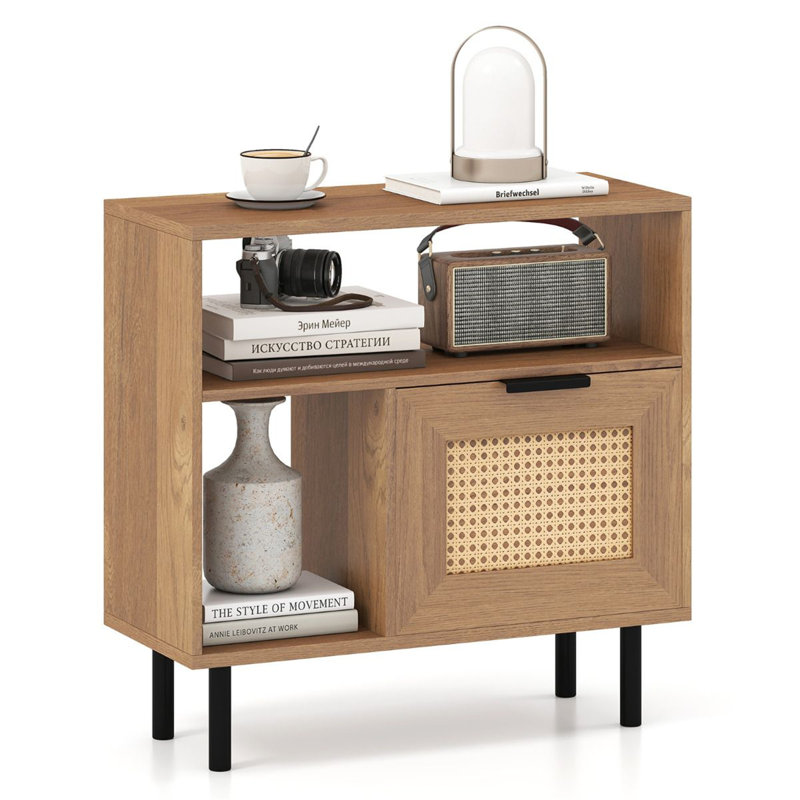 60cm W Manufactured Wood Bedside Table
