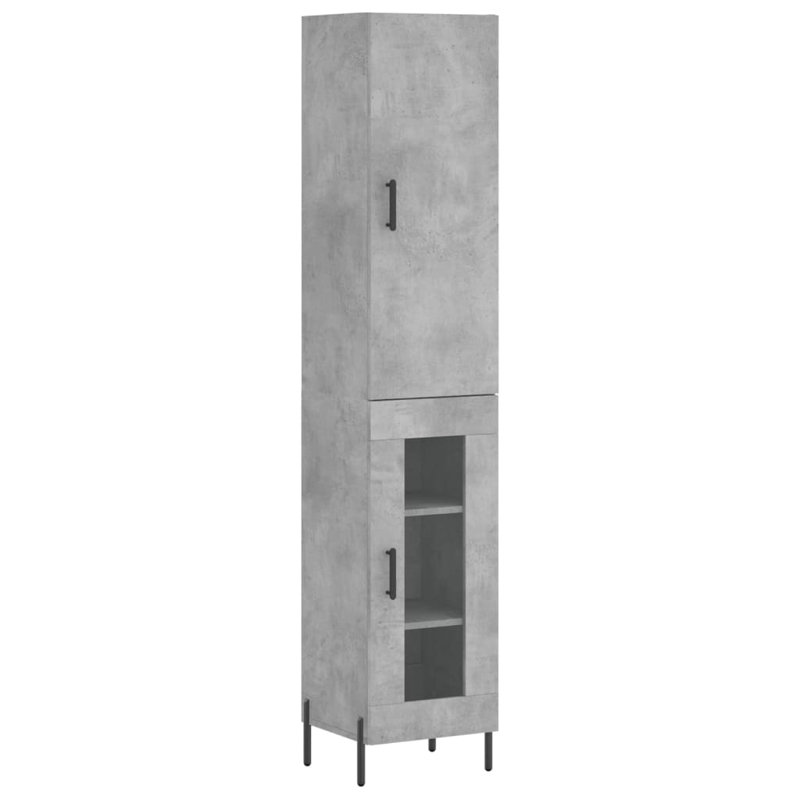 34.5cm Sideboard, Concrete Grey