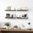 Set Of 4 Black 24" Wood Picture Ledge Shelves – Floating Wall Shelves For Photos, Nursery Books, Kids’ Room, Bedroom & Living Room