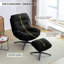 Fauteuil de détente berçant et pivotant avec repose-pieds 065C