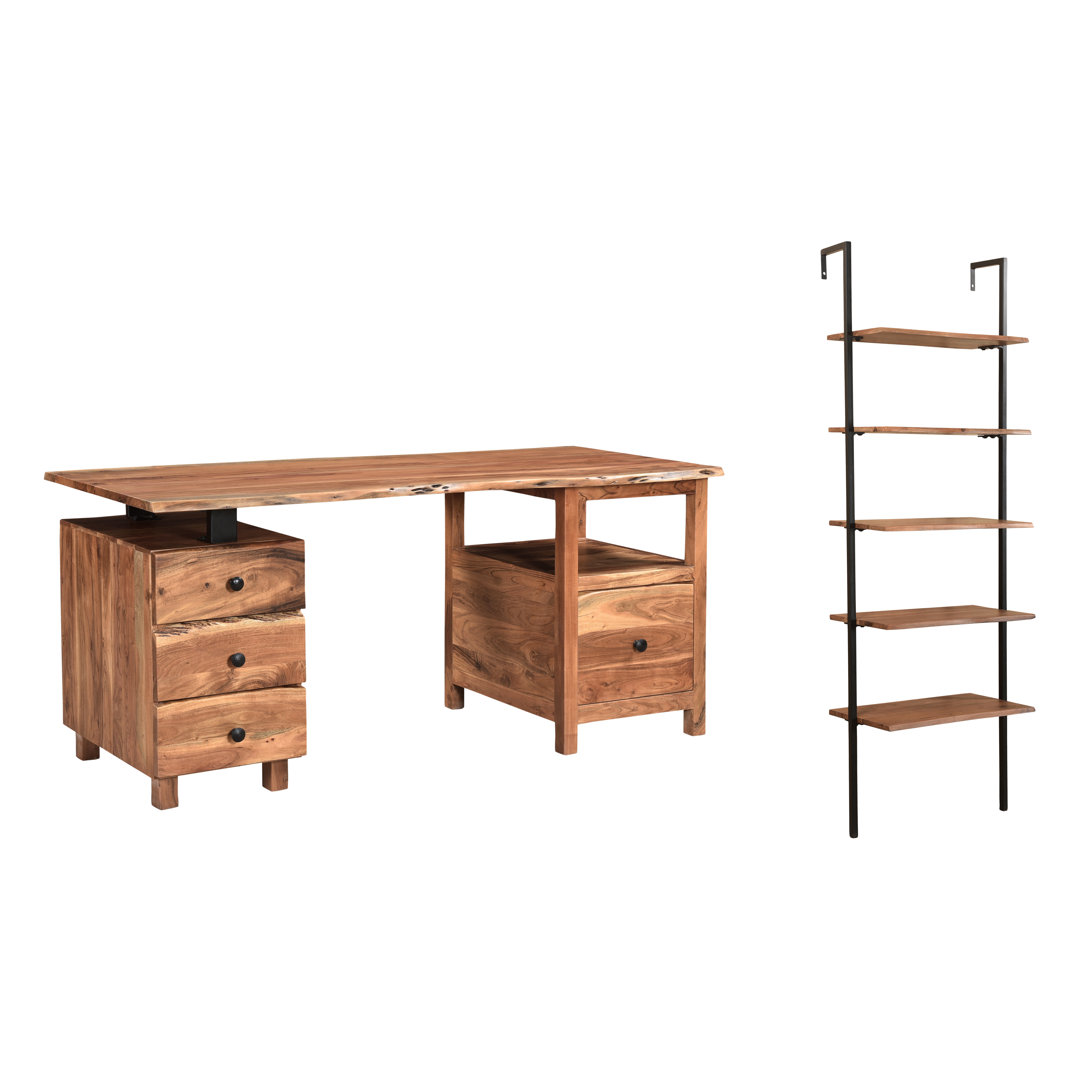 Finneytown Solid Wood Computer Desk Loon Peak®