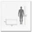 Armoire murale blanche 2 portes