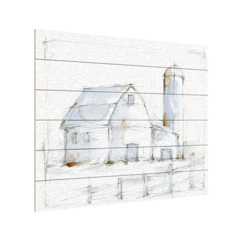 «Barnyard Crayonnage I» par Ethan Harper, L 22 po x H 18 po