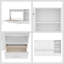 Elegant Queen Size Murphy Bed with Adjustable Storage & Shelf - Space-Saving Wall Bed with Drawer for Bedroom or Guest Room-1010410273
