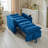 3-in-1 Convertible Velvet Chaise Lounge,Recliner Sofa Chair-1334338227