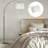 Asem 78.7'' Arched/Arc Floor Lamp with Remote Control, LED Bulb Included, and Big Drum Shade-1892449798-1920771474
