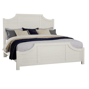Scalloped Solid Wood Bed