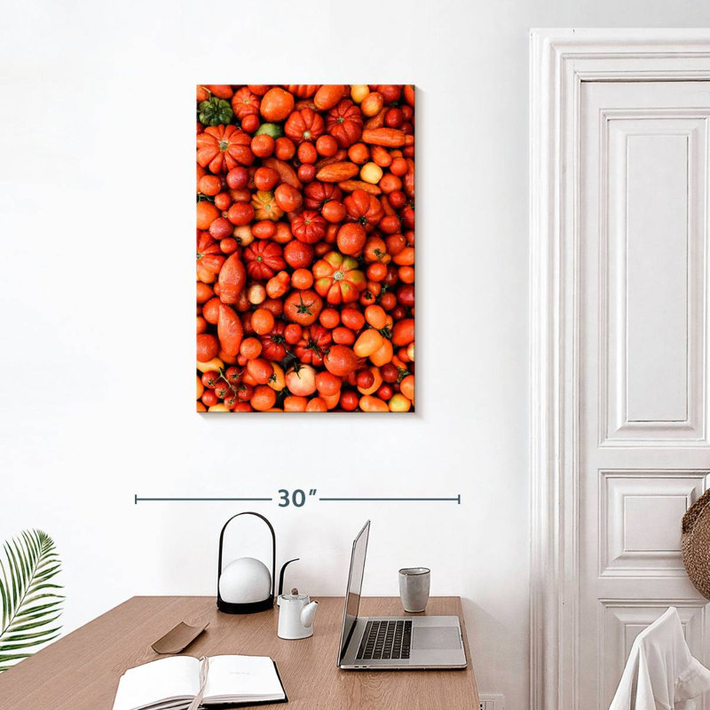 Yarlin Red And Orange Vegetables, 30" H x 20" W