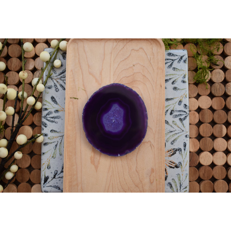 Sous-verre agate, Mauve