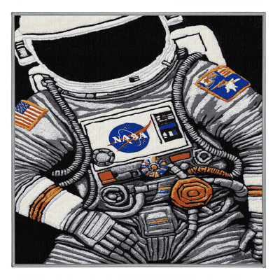 Machine Washable Space Grey Area Rug
