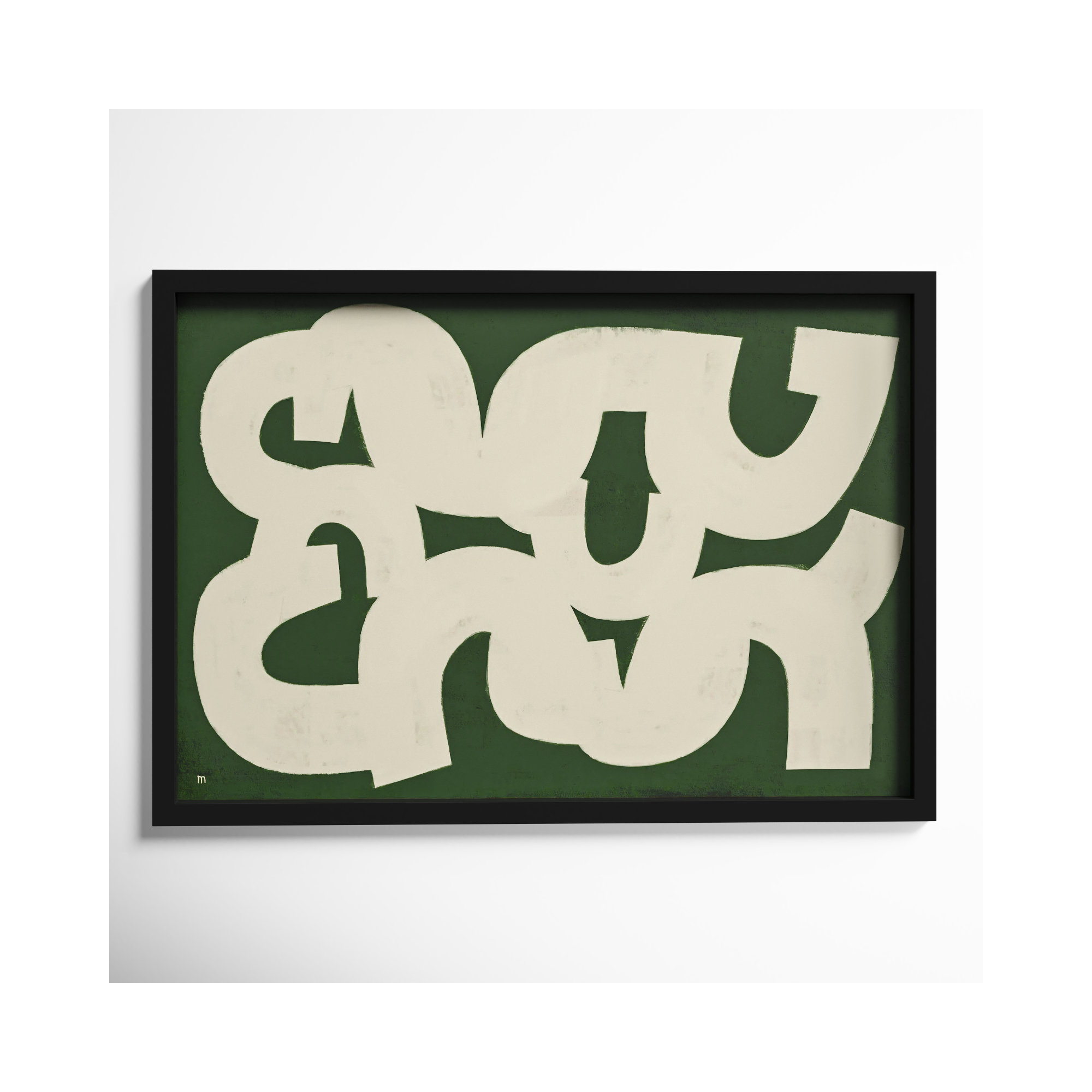 Rhythm by StudioM, Black Framed, 26.5" H x 38" W