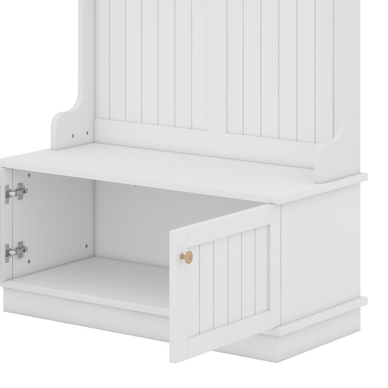 Coat Racks With Hooks, White